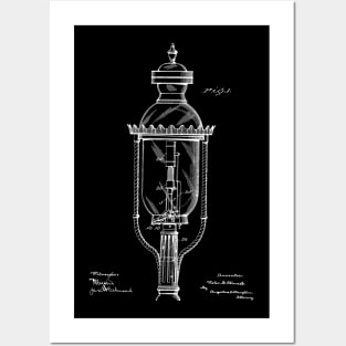 Incandescent Street Light Vintage Patent Hand Drawing Posters and Art